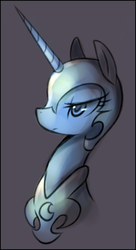 Size: 726x1332 | Tagged: safe, artist:maren, nightmare moon, pony, g4, bust, female, mare, solo