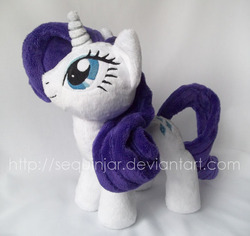 Size: 600x566 | Tagged: safe, artist:sequinjar, rarity, pony, friendship is magic, g4, cute, irl, photo, plushie, solo