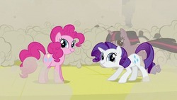 Size: 696x392 | Tagged: safe, pinkie pie, rarity, twilight sparkle, g4, twiface, wrong neighborhood