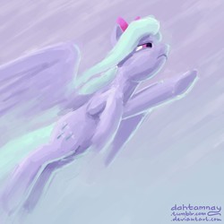 Size: 1280x1280 | Tagged: safe, artist:dahtamnay, flitter, pony, g4, 30 minute art challenge, female, flying, solo