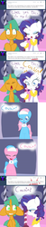 Size: 631x3108 | Tagged: safe, artist:kryptchild, aloe, lotus blossom, rarity, snails, ask glitter shell, g4, bathrobe, clothes, comic, glitter shell, liar, robe, spa, spa twins