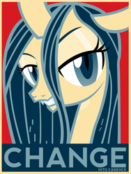 Size: 6000x8000 | Tagged: safe, artist:lazypixel, queen chrysalis, changeling, changeling queen, g4, absurd resolution, change, female, hope poster, poster