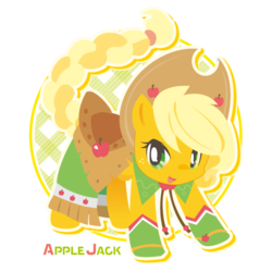 Size: 600x600 | Tagged: safe, artist:iinano, part of a set, applejack, earth pony, pony, g4, clothes, dignified wear, dress, female, gala dress, simple background, smiling, solo, transparent background