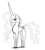 Size: 422x471 | Tagged: safe, artist:zev, nightmare moon, g4, grayscale, monochrome, pointy ponies