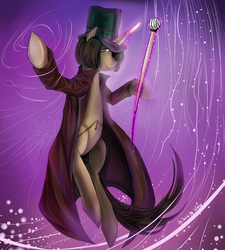 Size: 810x900 | Tagged: safe, artist:skyeypony, pony, unicorn, charlie and the chocolate factory, ponified, roald dahl, willy wonka