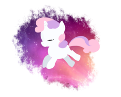 Size: 1000x800 | Tagged: safe, artist:zyrvis, sweetie belle, pony, g4, female, floating, solo, space