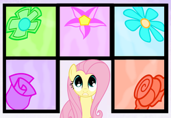 Size: 650x450 | Tagged: safe, artist:violetclm, fluttershy, hoofstuck, g4, flower