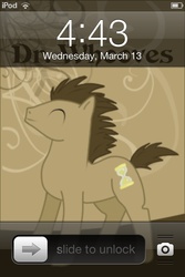 Size: 640x960 | Tagged: safe, doctor whooves, time turner, g4, ios, ipod, lock screen