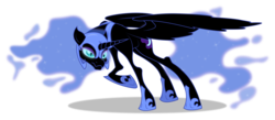 Size: 10100x4399 | Tagged: safe, artist:emkay-mlp, nightmare moon, g4, absurd resolution, simple background, transparent background, vector