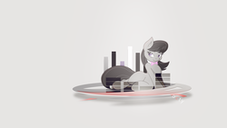 Size: 1920x1080 | Tagged: safe, artist:elalition, artist:ephemeralblue, artist:joey darkmeat, octavia melody, earth pony, pony, g4, bowtie, female, hooves, mare, minimalist, solo, vector, wallpaper