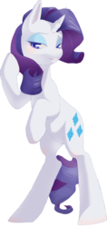 Size: 900x1914 | Tagged: safe, artist:pyoo-kee-pony, rarity, pony, unicorn, g4, bipedal, female, simple background, solo, transparent background