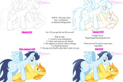 Size: 6000x4000 | Tagged: safe, artist:regxy, braeburn, soarin', g4, commission, gay, male, ship:soarburn, shipping