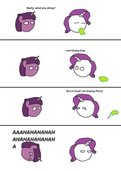 Size: 1008x1421 | Tagged: source needed, useless source url, safe, rarity, twilight sparkle, frog, g4, comic, kissing, polandball, rarity ball