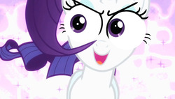 Size: 1008x571 | Tagged: safe, edit, edited screencap, screencap, rarity, pony, unicorn, g4, secret of my excess, it's magnificent, special eyes, wrong eye color