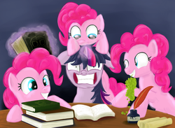 Size: 1889x1380 | Tagged: safe, artist:randomdash, pinkie pie, twilight sparkle, g4, clone, pinkie clone, twilight snapple