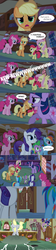 Size: 531x2366 | Tagged: safe, artist:stonebolt, apple bloom, applejack, derpy hooves, fluttershy, pinkie pie, rainbow dash, rarity, spike, twilight sparkle, pegasus, pony, g4, cloud, comic, female, lightning, mare, sugarcube corner, vector