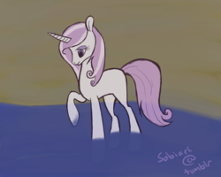 Size: 1000x800 | Tagged: safe, artist:sobi, fleur-de-lis, pony, g4, 30 minute art challenge, female, solo, water