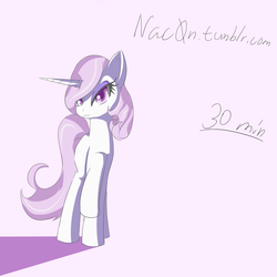 Size: 1280x1280 | Tagged: safe, artist:nac0n, fleur-de-lis, pony, g4, 30 minute art challenge, female, solo