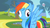 Size: 1100x619 | Tagged: safe, edit, edited screencap, screencap, rainbow dash, g4, derp, hot minute, hot topic, hub logo, hub network