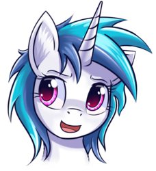 Size: 725x795 | Tagged: safe, artist:sonicrainboom93, dj pon-3, vinyl scratch, pony, g4, female, portrait, solo