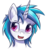 Size: 725x795 | Tagged: safe, artist:sonicrainboom93, dj pon-3, vinyl scratch, pony, g4, female, portrait, solo