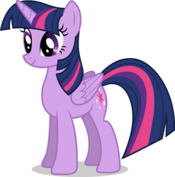 Size: 4000x4043 | Tagged: safe, artist:the-crusius, twilight sparkle, alicorn, pony, g4, .ai available, absurd resolution, female, folded wings, mare, shadow, simple background, smiling, solo, transparent background, twilight sparkle (alicorn), vector