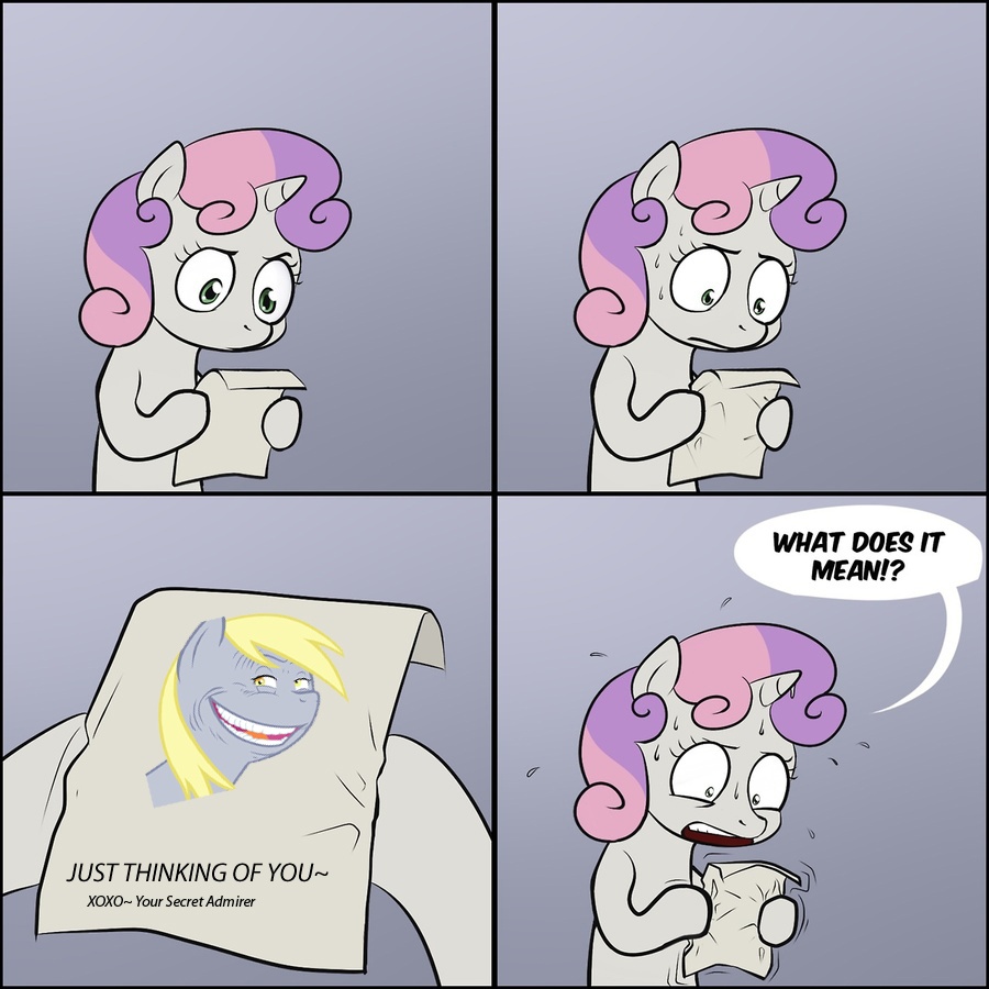 270425 Artistlemondevil Creepy Derpy Hooves Exploitable Meme