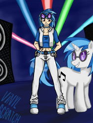 Size: 960x1280 | Tagged: safe, artist:kaze-ex, dj pon-3, vinyl scratch, human, g4, converse, human ponidox, humanized, shoes