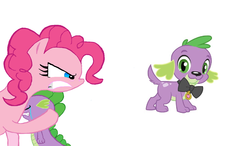 Size: 1370x800 | Tagged: safe, artist:quilltastic, pinkie pie, spike, dog, pony, equestria girls, g4, angry, crying, dog drama, drama, hug, spike drama, spike the dog