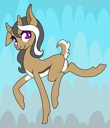 Size: 512x596 | Tagged: safe, artist:srsishere, oc, oc only, gazelle, graceful hoofsteps