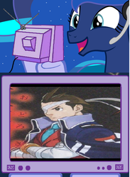 Size: 563x768 | Tagged: safe, princess luna, gamer luna, g4, ace attorney, apollo justice, exploitable meme, gyakuten saiban 5, tv meme