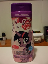 Size: 3456x4608 | Tagged: safe, twilight sparkle, g4, bubble bath, high res, merchandise, soap, strawberry scented