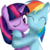 Size: 1003x1005 | Tagged: safe, artist:lizethehedgehog, rainbow dash, twilight sparkle, g4, ship:twidash, shipping