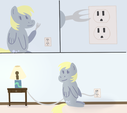 Size: 675x600 | Tagged: safe, artist:elslowmo, derpy hooves, pegasus, pony, g4, comic, female, mare