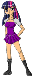 Size: 385x900 | Tagged: safe, artist:eradose, twilight sparkle, human, g4, humanized