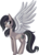 Size: 451x619 | Tagged: safe, artist:lulubell, oc, oc only, oc:hurricane, pegasus, pony, colored wings, large wings, simple background, solo, transparent background, wings