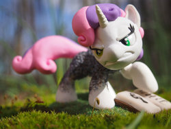Size: 900x675 | Tagged: safe, artist:dustysculptures, sweetie belle, fanfic:the sweetie chronicles: fragments, g4, book, fanfic, sculpture, wanderer d
