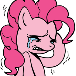 Size: 898x898 | Tagged: safe, artist:megasweet, pinkie pie, g4, crying