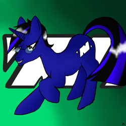 Size: 1000x1000 | Tagged: safe, artist:asksketch-pad, oc, oc only, pony, unicorn, blue, glasses