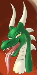 Size: 3964x8000 | Tagged: safe, artist:siberwar, oc, oc only, dragon, dragoness, female, tongue out