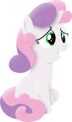 Size: 1787x3000 | Tagged: dead source, safe, artist:mahaugher, sweetie belle, g4, bad poker face, nervous