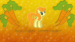 Size: 2732x1536 | Tagged: safe, artist:jamesg2498, carrot top, golden harvest, g4, cutie mark, sparkles, wallpaper