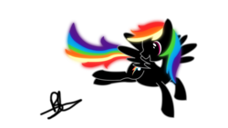 Size: 1191x670 | Tagged: safe, artist:bronyxceed, rainbow dash, pegasus, pony, g4, female, mare, simple background, solo, transparent background