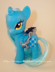 Size: 610x800 | Tagged: safe, artist:okiegurl1981, oc, oc only, pony, unicorn, brushable, customized toy, irl, photo, toy, winter sparkle