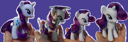 Size: 900x296 | Tagged: safe, artist:gloriaus, rarity, g4, female, irl, photo, toy