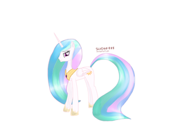 Size: 1920x1408 | Tagged: safe, artist:sludge888, princess celestia, pony, g4, crystallized, female, solo