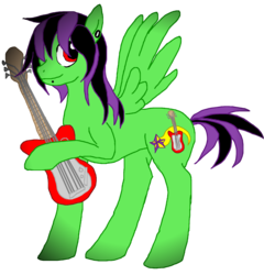 Size: 1779x1850 | Tagged: safe, artist:gerardwei, oc, oc only, pegasus, pony, guitar