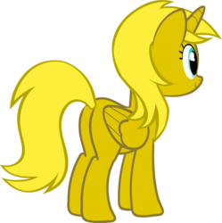 Size: 900x905 | Tagged: safe, artist:sersys, oc, oc only, oc:ticket, alicorn, pony, alicorn oc, butt, plot, simple background, solo, transparent background