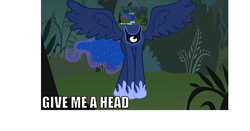 Size: 1360x713 | Tagged: safe, princess luna, g4, 1000 hours in ms paint, give me a head, inception, ms paint
