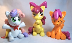 Size: 3637x2187 | Tagged: safe, artist:electricmayhem8416, apple bloom, scootaloo, sweetie belle, g4, cutie mark crusaders, irl, photo, sculpture